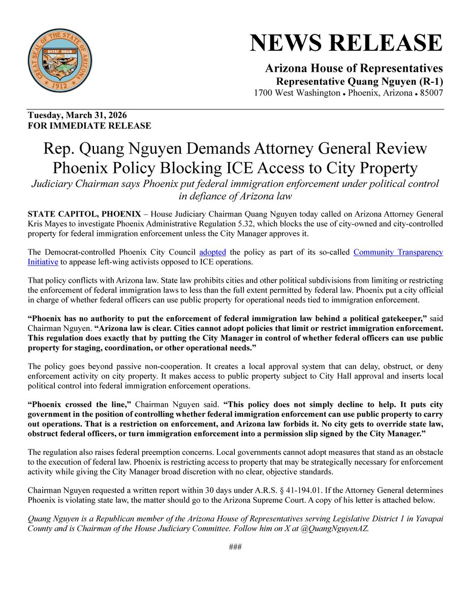 Arizona House Republicans tweet media