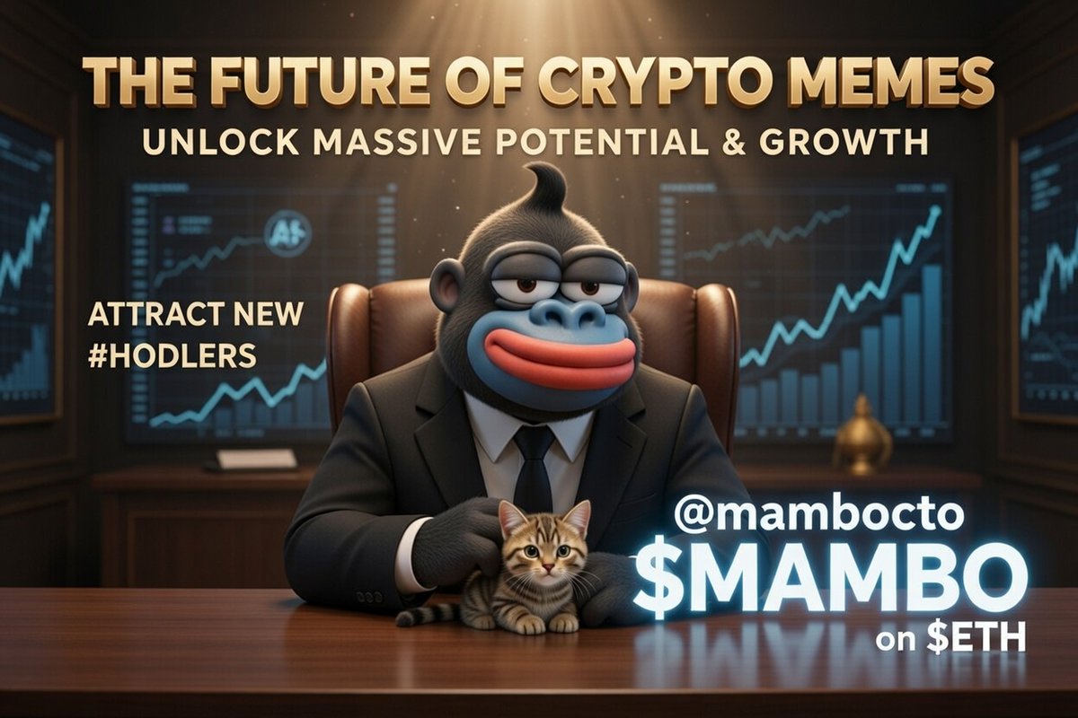 🦍💼 The future of crypto memes just walked into the boardroom… and brought a kitten.    

Unlock massive potential &amp; growth. Attract new #HODLERS daily.    

$MAMBO on $ETH is the next big move, king.    <a href="/mambocto/">Mambo CTO</a>    
🌐 Website: mambocto.com   
🔗 CA: