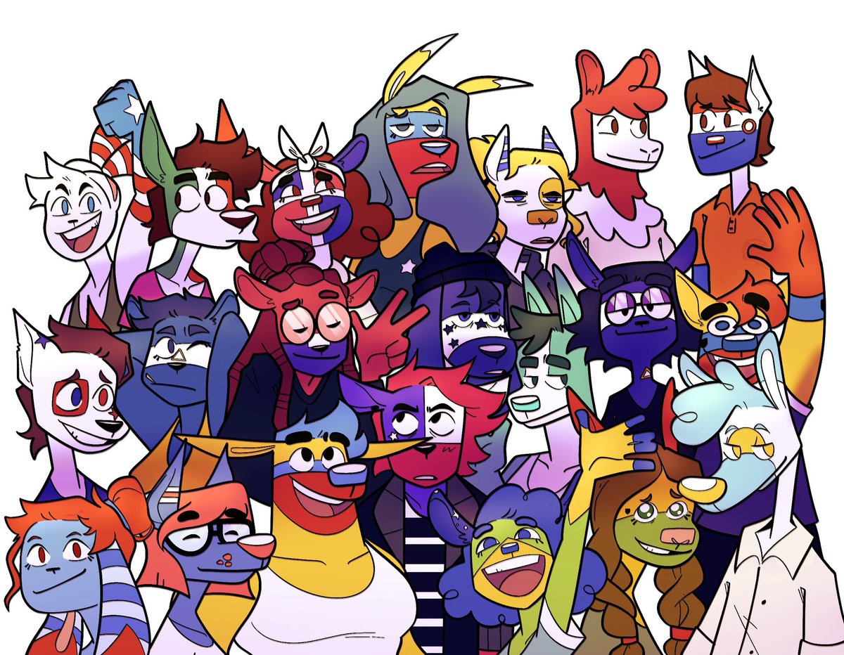 bueno aprovechando este desmadre para enseñarles mis ocas latinos. en este mundo dependiendo de la cultura en la q te criaste hará q tu piel refleje la bandera de tu país. las últimas dos imagen son viejas, aún tengo q retrabajarlos.