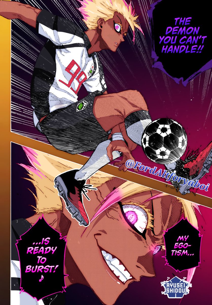 暗黒鎧 Kフック Dmitry Burmak アーティストプルーフ My egotismis ready to burst! ♪” BLLK Ch.341 coloring #bluelock