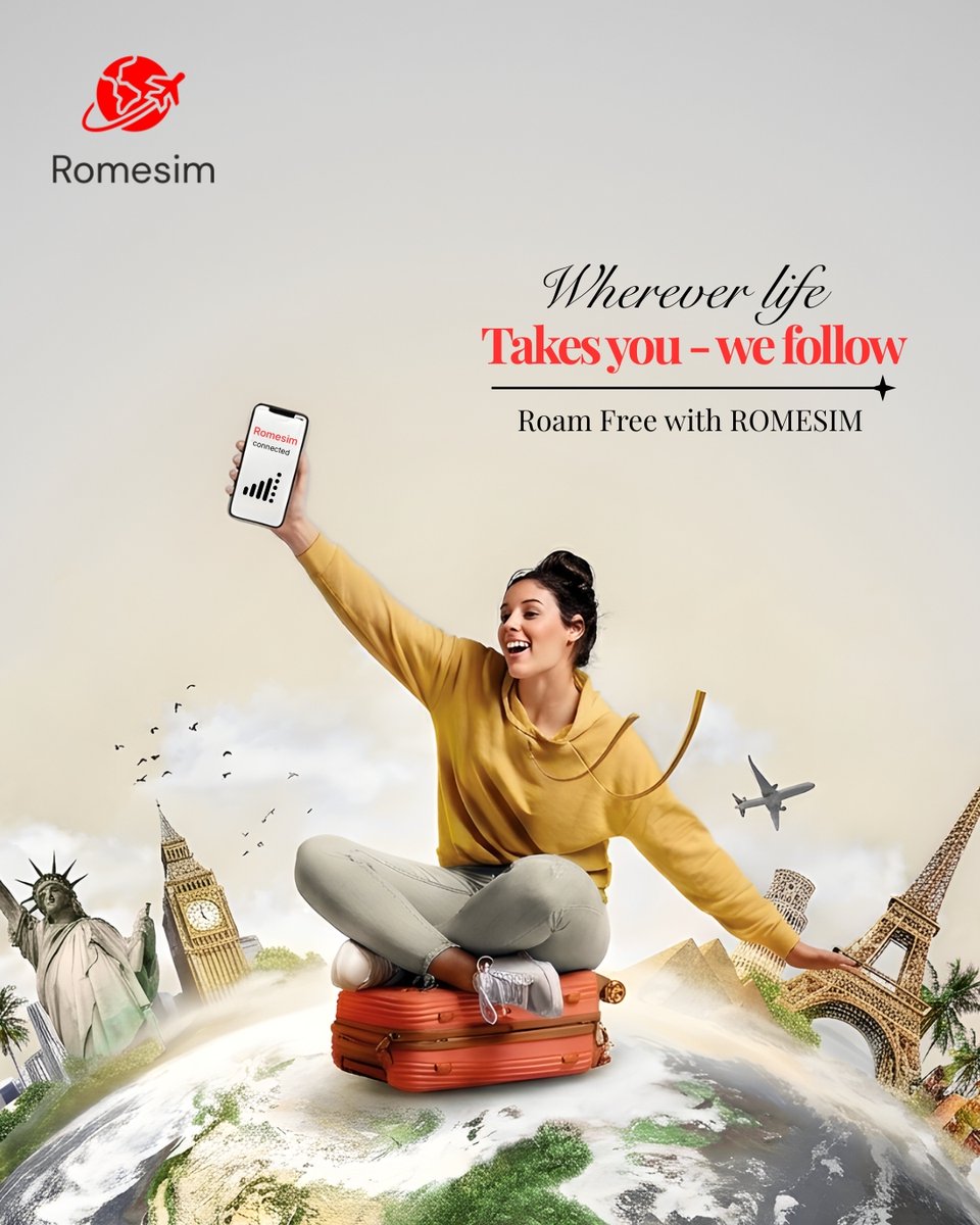 Romesim_World's tweet image. With 24/7 support and coverage in 190+ countries, ROMESIM ensures you are never alone on your journey.

Connect with us for assistance! romesim.com
#ROMESIM #TravelSupport #GlobalTraveler #TravelSmart