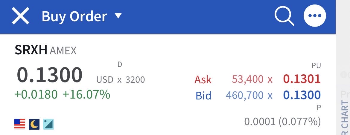 $srxh

Buy 100K now sell it for .68 you just bought a bitcoin for 13K

Make sense

Anyways someone is stacking  

Start of FOMO