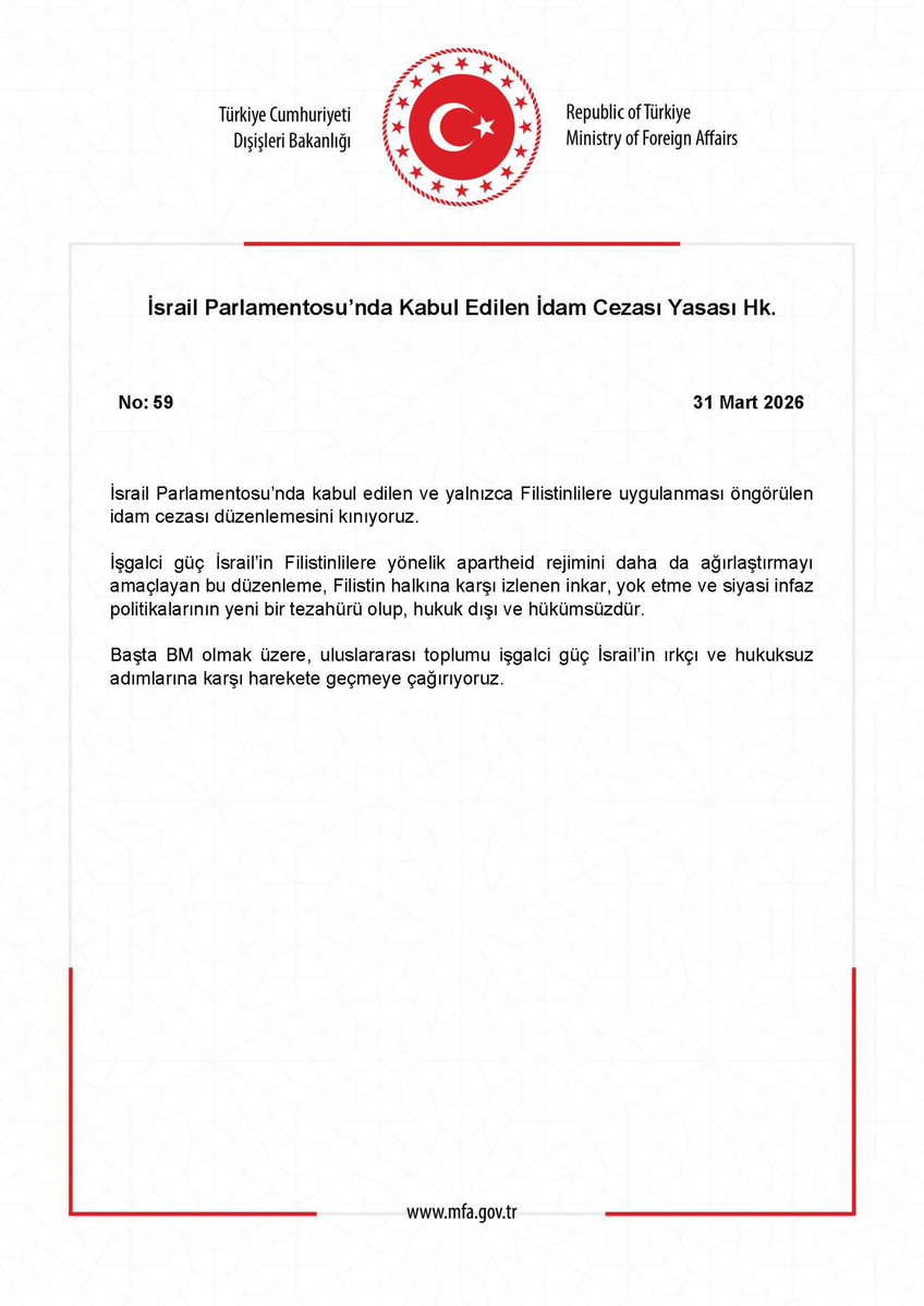 T.C. Dışişleri Bakanlığı tweet media