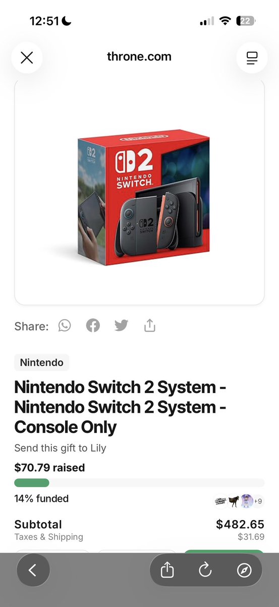 I just need $50 more to reach my goal. 
That means if 5 ppl send in $10 or 10 ppl send in $5. I’ll be able to reach at least 25% which is all I need. Please donate if you can🥺🥺

throne.com/jirachai