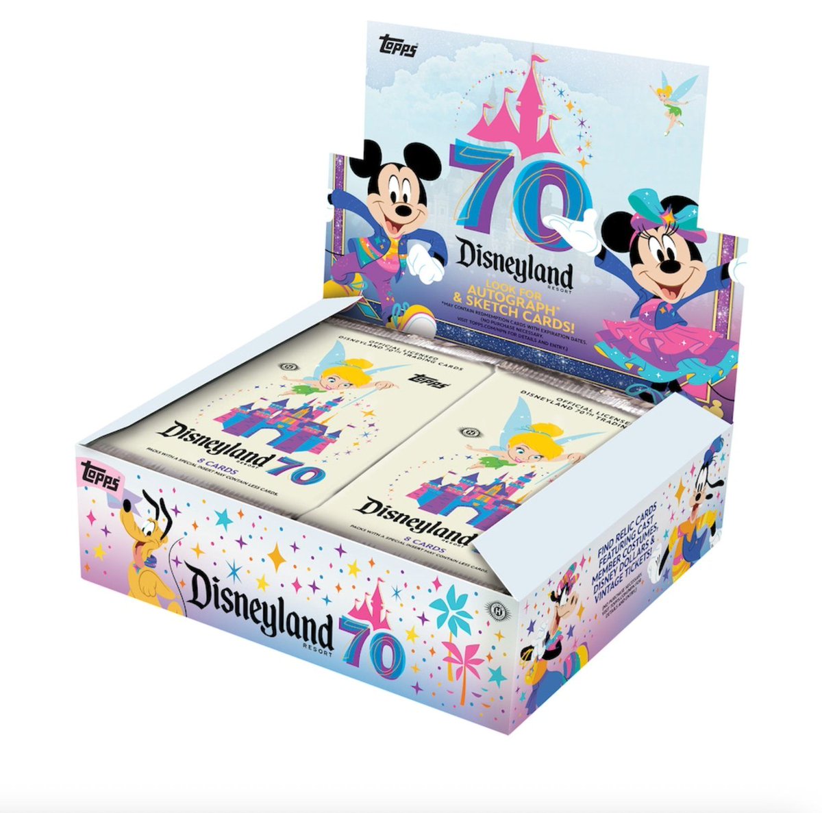 cardsundercost's tweet photo. 2025 Topps Disneyland 70th Anniversary Factory Sealed Hobby Box live at Fanatics =>  https://t.co/JkOgji5oXU https://t.co/YnAPDZpkKg
