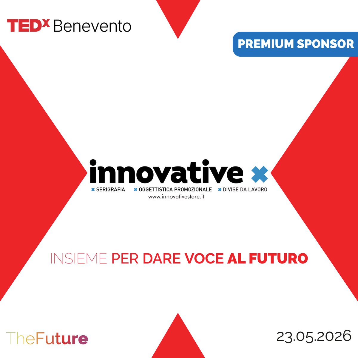 tedxbenevento's tweet image. Benvenuta Innovative tra i Premium Partner di TEDxBenevento.

Personalizzazione, qualità e identità per aziende e professionisti.

#TEDxBenevento #PremiumPartner #CorporateIdentity