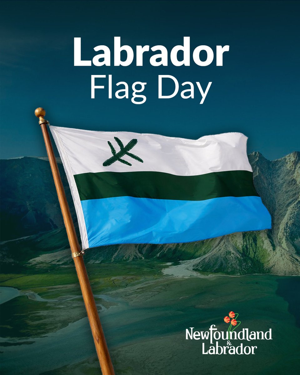 OLA_GovNL's tweet photo. Today is #LabradorFlagDay! 

#GovNL is proud to celebrate the Labrador Flag on its 52nd Birthday. 

🏛️Ministerial Statement: Provincial Government Celebrates Labrador Flag Day https://t.co/yatLOGwSK1 https://t.co/Kgf911f9Cq