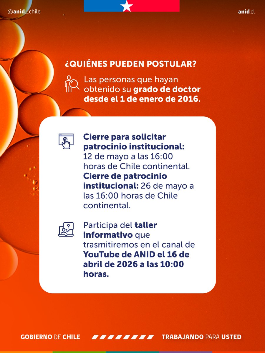 Agencia Nacional de Investigación y Desarrollo tweet media