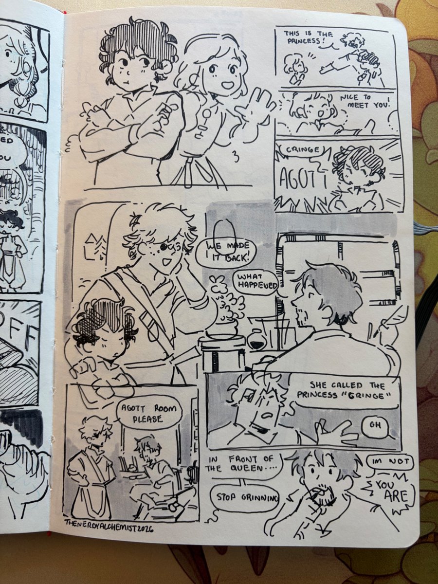 Sketchbook au comics! 
#arkco #witchhatatelier #Δ帽子