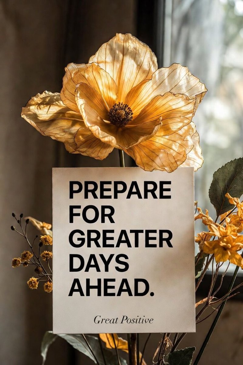 Kingpositive001's tweet photo. PREPARE FOR GREATER DAYS AHEAD.
#BelieverinChrist #Motivation #Greaterdaysahead #fyp #KINGPOSITIVESERIES https://t.co/8pyjXhhQlD