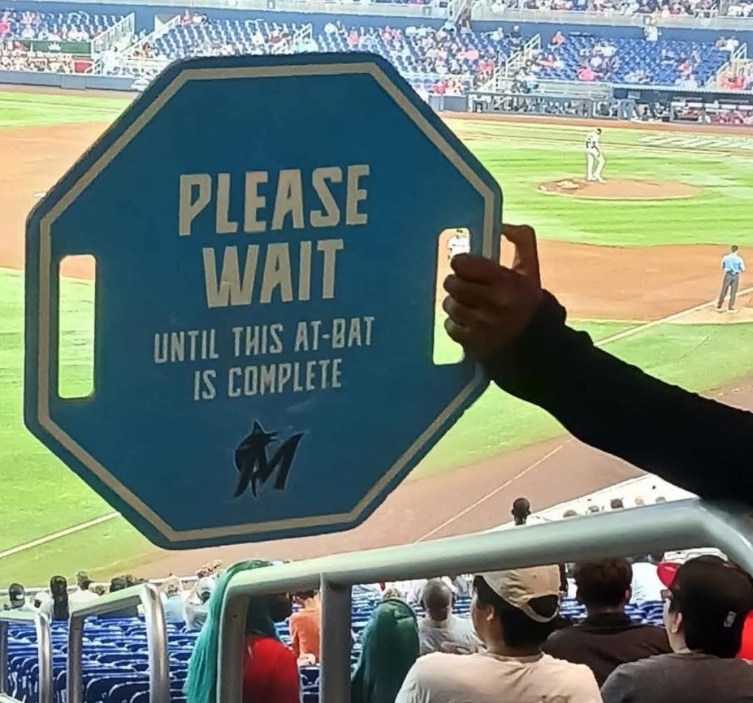 FeatureRay's tweet photo. Dear @vucommodores, would you please implement similar signage for @vandyboys home games? It should be easy to ask our fine ushers to help everyone understand common courtesy for moving around during active game play. Thank you for your consideration. ⚾️⚓️⬇️ https://t.co/YRtLQcPjMP
