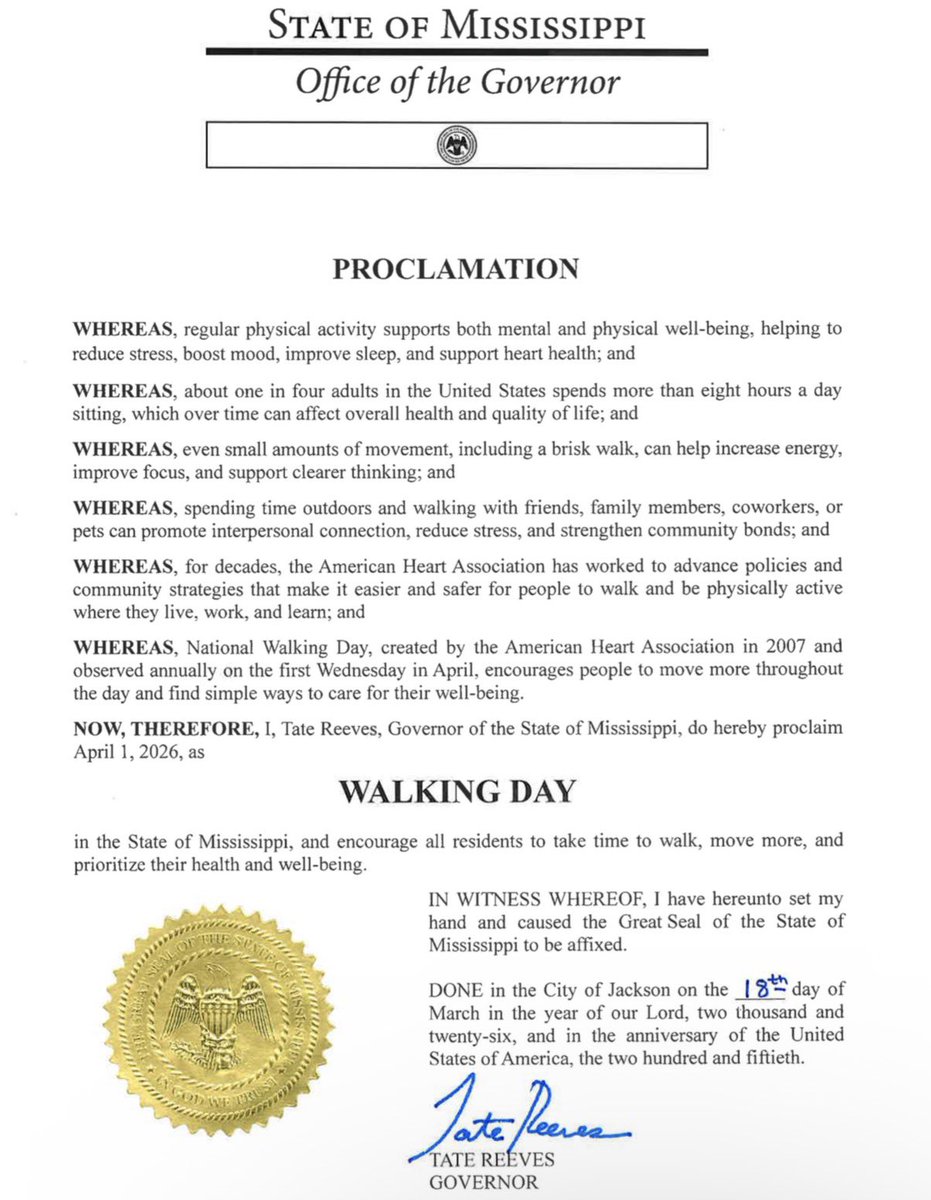 Governor Tate Reeves tweet media