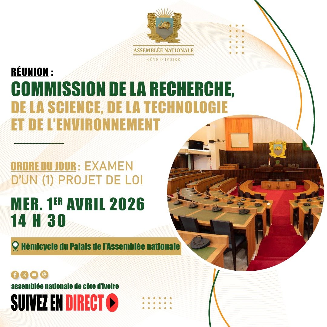 Assemblée Nationale de Côte d'Ivoire tweet media