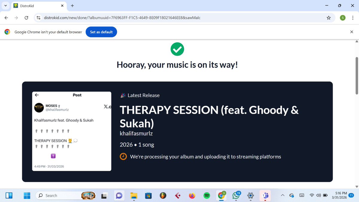 khalifasmurlz's tweet photo. APRIL 7TH💆♂️💭 #THERAPYSESSION https://t.co/MAOt3l8tXM