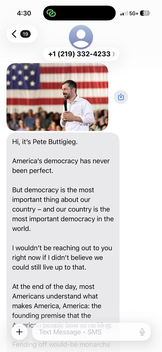 lllliatttt's tweet image. what is pete buttigieg even running for?? like there is absolutely no indication of why he’s asking me for money anywhere in this text. get this little rat OFF my phone