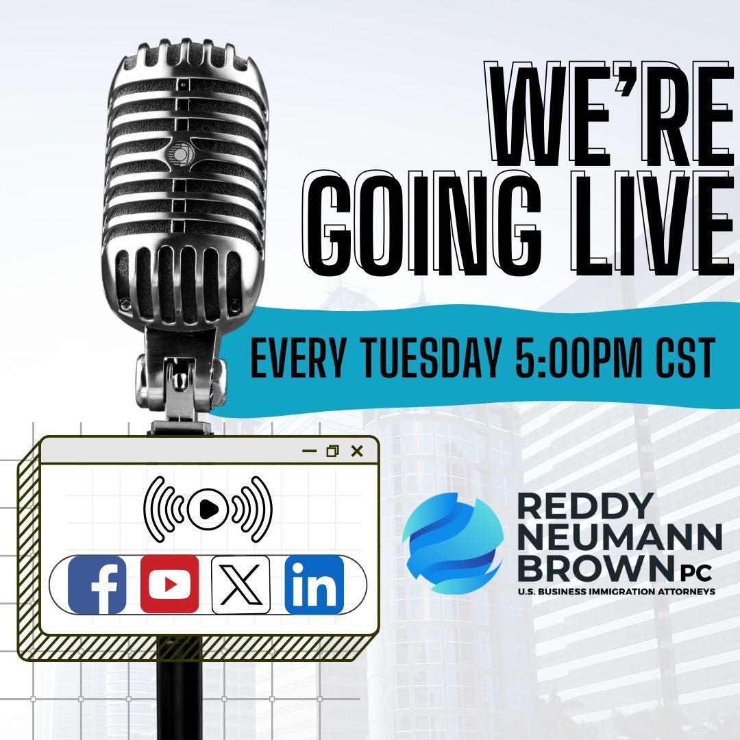 rnlawgroup's tweet image. 📷 We Are Going Live! 📷@ 5 PM CST Every Tuesday! You can join us for an insightful live session.

Tune in on YouTube, Facebook, X platform, and LinkedIn for invaluable insights. Don't miss out!

#Immigration #LiveSession