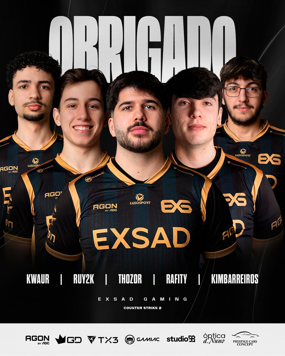 exsadggoficial's tweet photo. Chegou a hora de dizermos adeus. ⚔️

Um capítulo que chega ao fim, mas a nossa história ainda continua.

Queremos deixar o nosso sincero agradecimento a todos os jogadores que fizeram parte desta caminhada nos últimos meses.

Obrigado por tudo. 💛 https://t.co/rCoUDY81gU