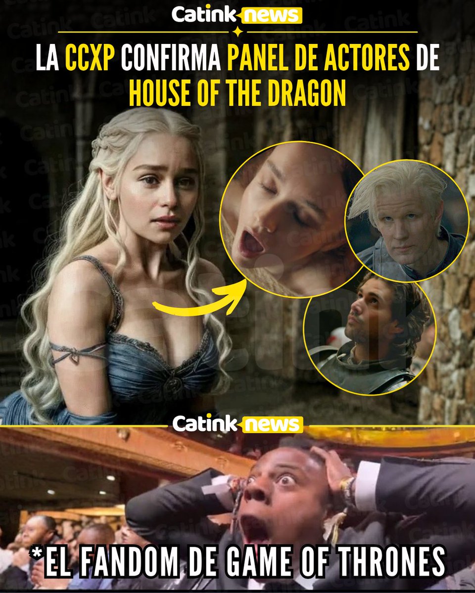 The_Catink's tweet image. SAQUEN LAS PLUMAS
#gatobanda se ha confirmado que habrá un panel de actores de #houseofthedragon para el gran y esperado evento de la @CCXPMexico 
Donde podremos contar con la presencia de #MattSmith, #OliviaCooke y #FabienFrankel quienes pisarán tierras aztecas con el propósito