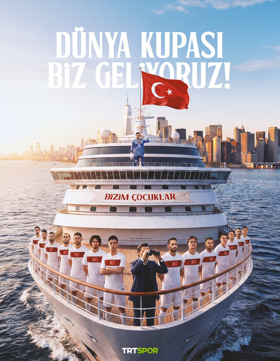 🏆 24 YIL SONRA DÜNYA KUPASINA GİDİYORUZ ! 

🇹🇷 BEKLE BİZİ DÜNYA KUPASI BİZ GELİYORUZ ! 

#BizimÇocuklar