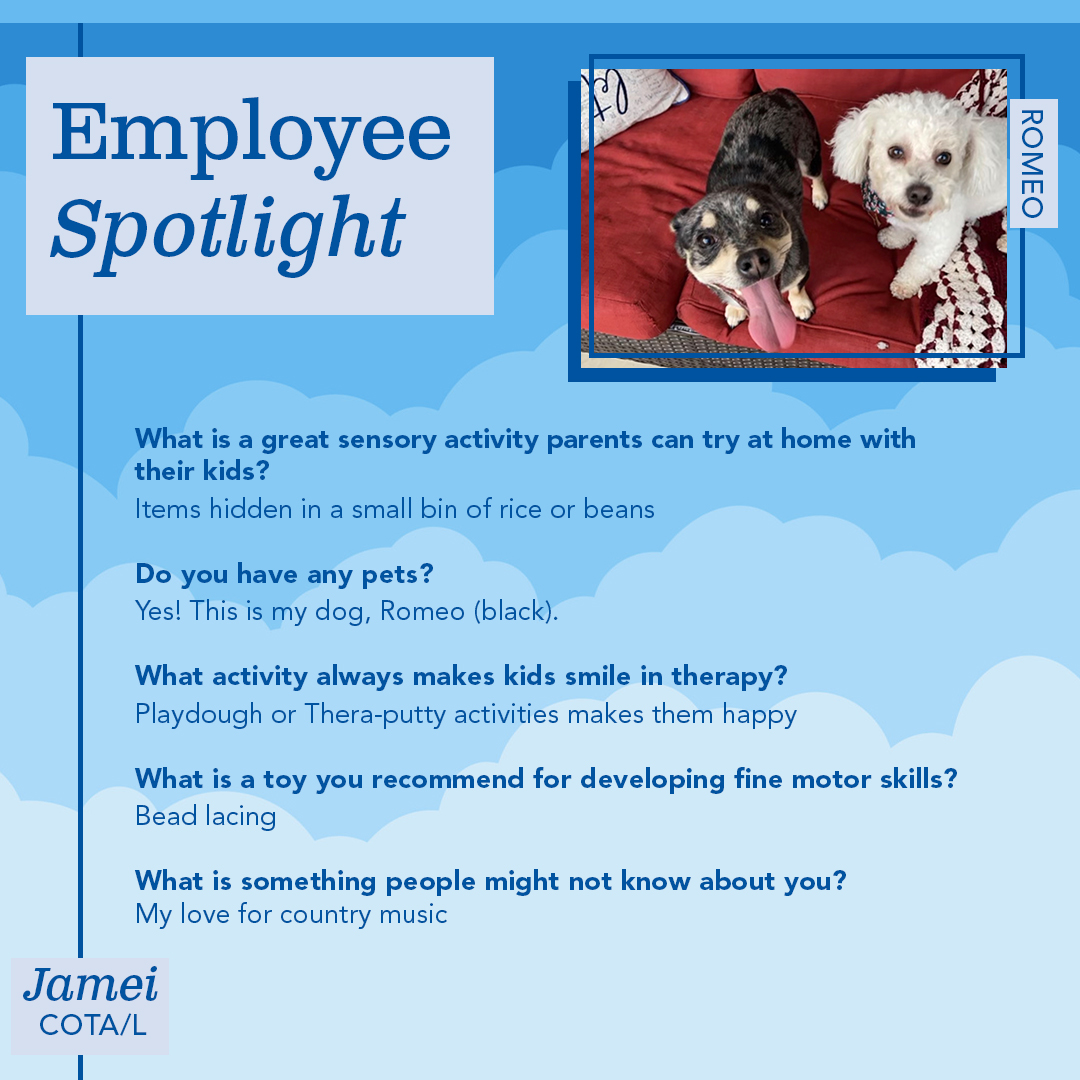 TherapyWorksOK's tweet photo. Our first spotlight for OT Month is Jamei, a COTA in our school department! She has a dog named Romeo and enjoys listening to country music.

Happy OT Month, Jamei! We’re glad you’re part of our team! 🎉

#countrymusic #OTMonth #playdough https://t.co/RnWbRbhSCh