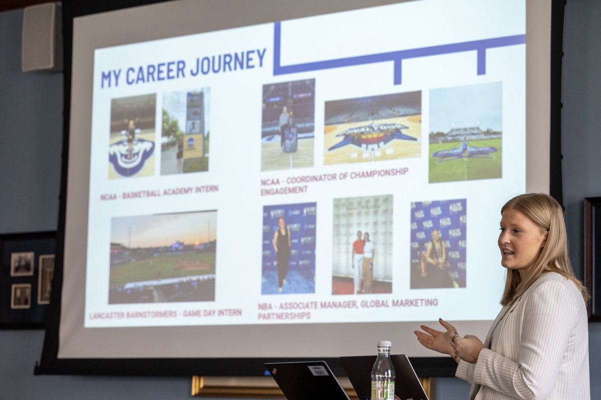 FandMWBB's tweet photo. Special thanks to Ali Narracci ‘22 for stopping by on Monday to talk with us about her career path, life after basketball, and all the insight she’s gained! https://t.co/wTLOGsifTw