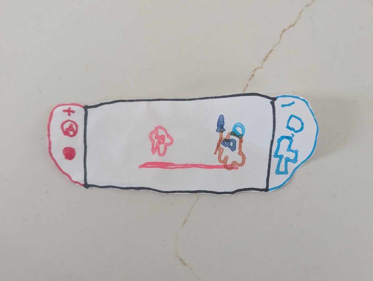 My son, unhappy that I told him he couldn't play video games right now, spent the next few minutes making a cutout of a Nintendo switch and very loudly pretend playing it next to me until I capitulated. Gotta respect the grind I guess