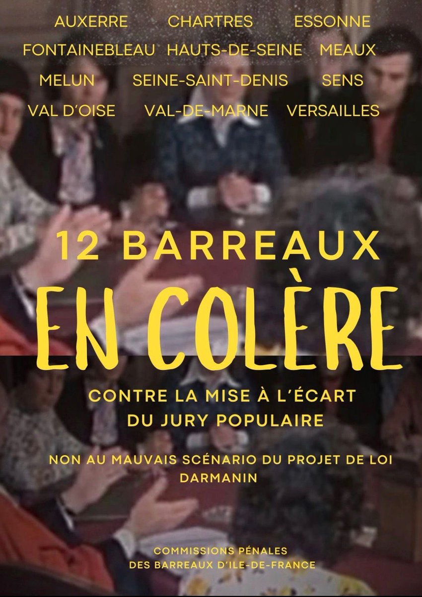 ODA_Versailles's tweet photo. 🚨 Le Barreau de Versailles vote la grève totale contre le Projet de loi sur la justice criminelle et le respect des victimes :
https://t.co/HbMvsLIZg3 https://t.co/ESf0U8WoKx