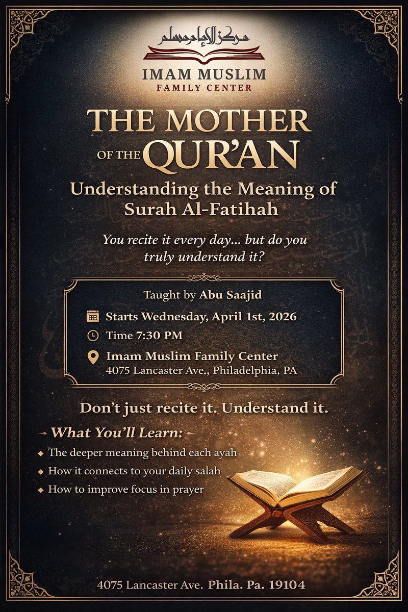 Imam Muslim FC (Phila.) tweet media
