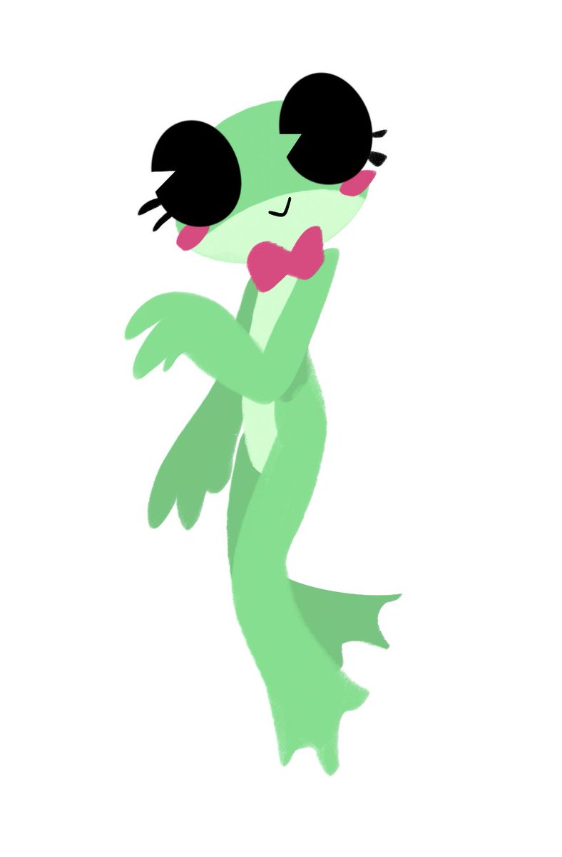 nimmy_nimmies's tweet image. Cute Lil bean #ribbit #tadc #fanart #myartstyle