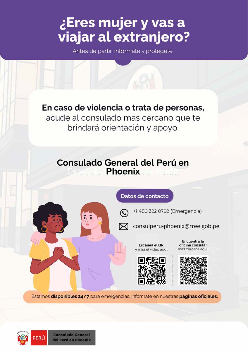elperuenphoenix's tweet image. #Importante
#MujerMigrante

"📷 | Promovemos el respeto y la protección de las personas en situación de vulnerabilidad. Infórmate y conoce recomendaciones para prevenir situaciones de violencia."