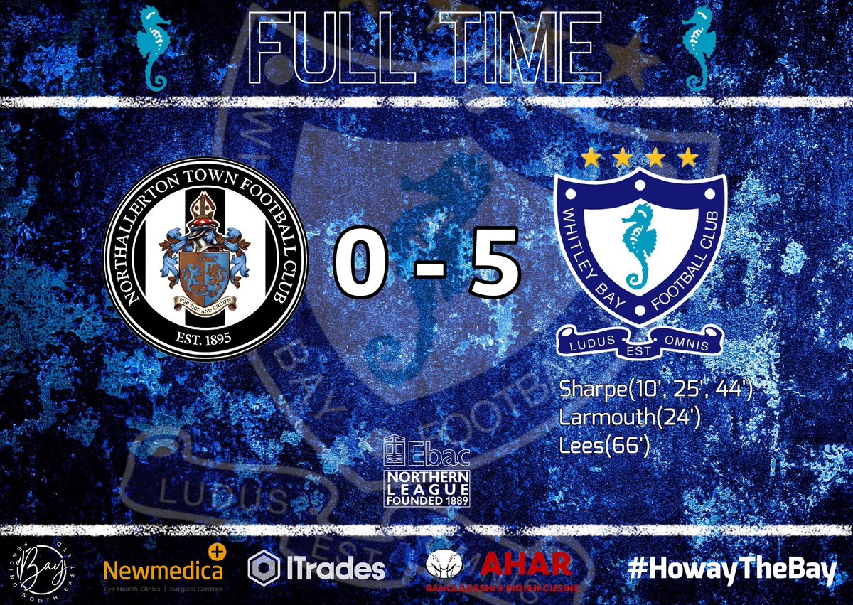 WhitleyBayFC's tweet photo. FULL-TIME | An emphatic win that now guarantees a play-off spot....
#HowayTheBay https://t.co/dWK5d4kcz3
