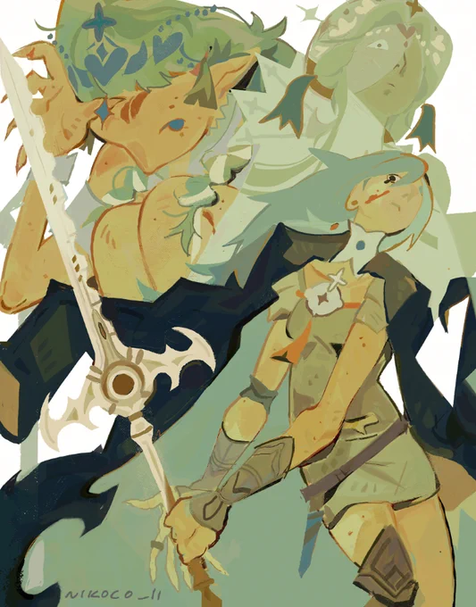 old drawing for the steel and blood zine!! touched up a little bit #fe3h