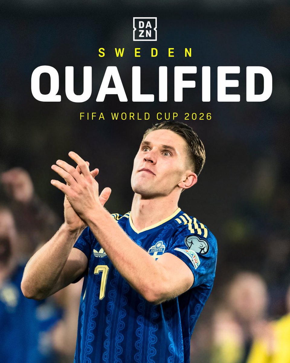 DAZNFootball's tweet photo. SWEDEN ARE GOING TO THE FIFA WORLD CUP!!!
GYOKORES IS THE HERO 🔥
#WCQualifiers https://t.co/C5y2jbnywI
