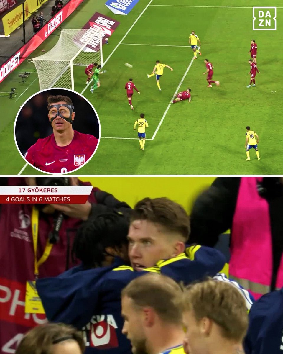 DAZNFootball's tweet photo. SWEDEN ARE GOING TO THE FIFA WORLD CUP!!!
GYOKORES IS THE HERO 🔥
#WCQualifiers https://t.co/C5y2jbnywI