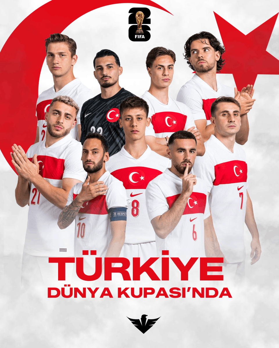 HaberKartali's tweet photo. 🇹🇷 TÜRKİYE, DÜNYA KUPASI'NDA! 🇹🇷

🇹🇷 TÜRKİYE, DÜNYA KUPASI'NDA! 🇹🇷

🇹🇷 TÜRKİYE, DÜNYA KUPASI'NDA! 🇹🇷 https://t.co/k81f69B8jD