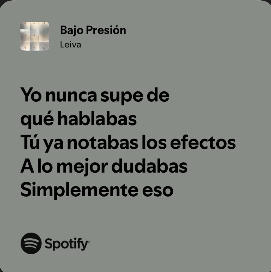 Yo nunca supe de qué hablabas