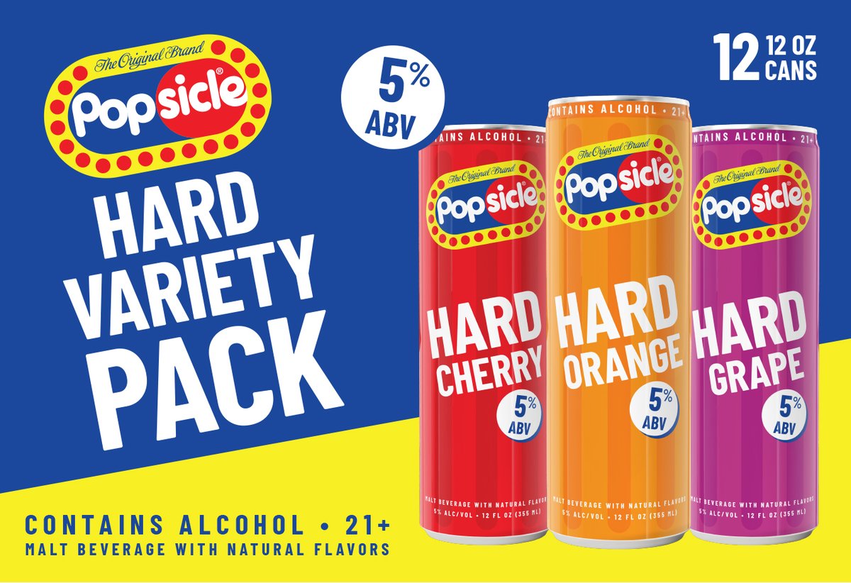 CollegeCityBEV's tweet image. Your childhood favorite just grew up. 😏🍒🍊🍇

‼COMING SOON‼

#PopsicleHard #NewProduct #CCB