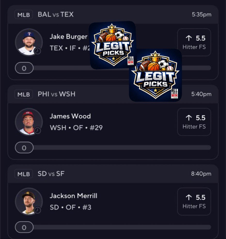 LEGIT PICKS💫⚾🏈🏀 tweet media