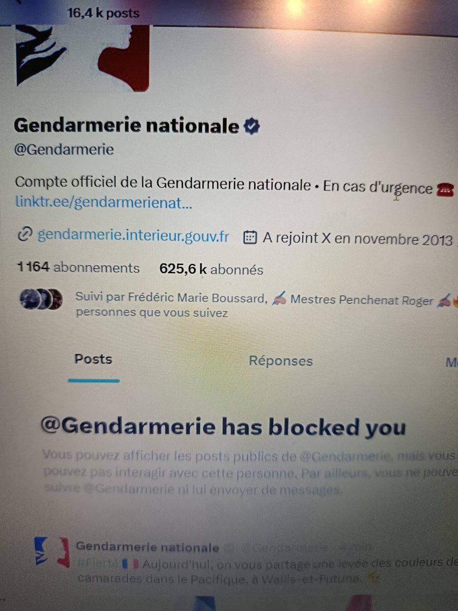 directfrigo's tweet photo. @VVadsaria @NassiraELM @EditionsStock @VanessaRetureau @HeloiseRachet @anticor_org @fabricearfi @le_Parisien qui est bloqué par la gendarmerie sur twitter et pas beaucoup d'autres institutions...? https://t.co/MvOqRcJeRi