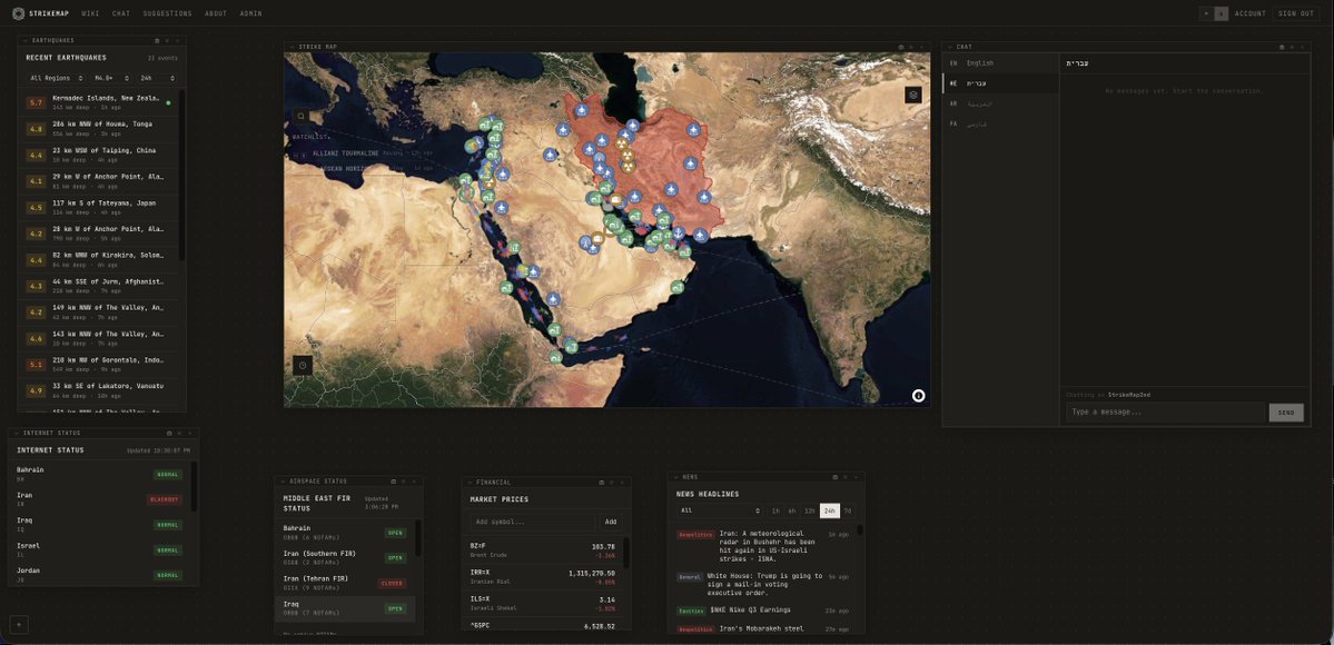 StrikeMap tweet media