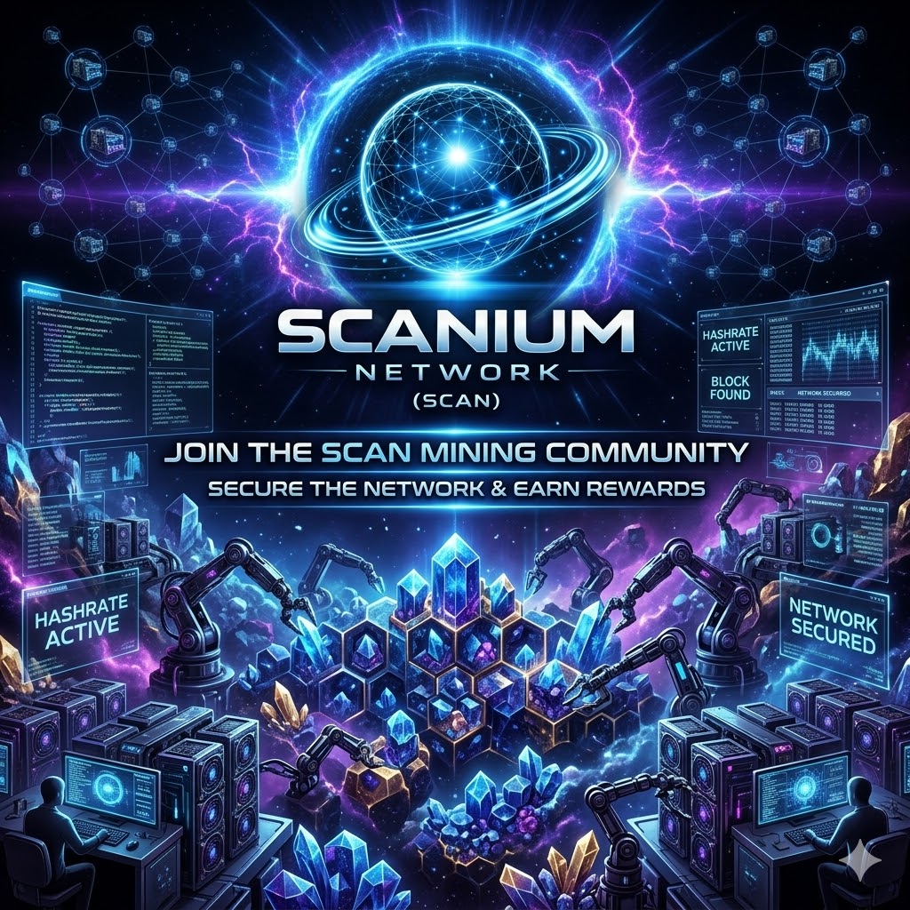 scaniumnetwork's tweet photo. Join our community to get early access to the mining program launching in 2026 👇
https://t.co/O4n2kS2PT2

#Scanium #Mining #Crypto #Web3 #Blockchain #EarlyAccess #DePIN #Innovation $SCAN https://t.co/3gb8a2TJxb