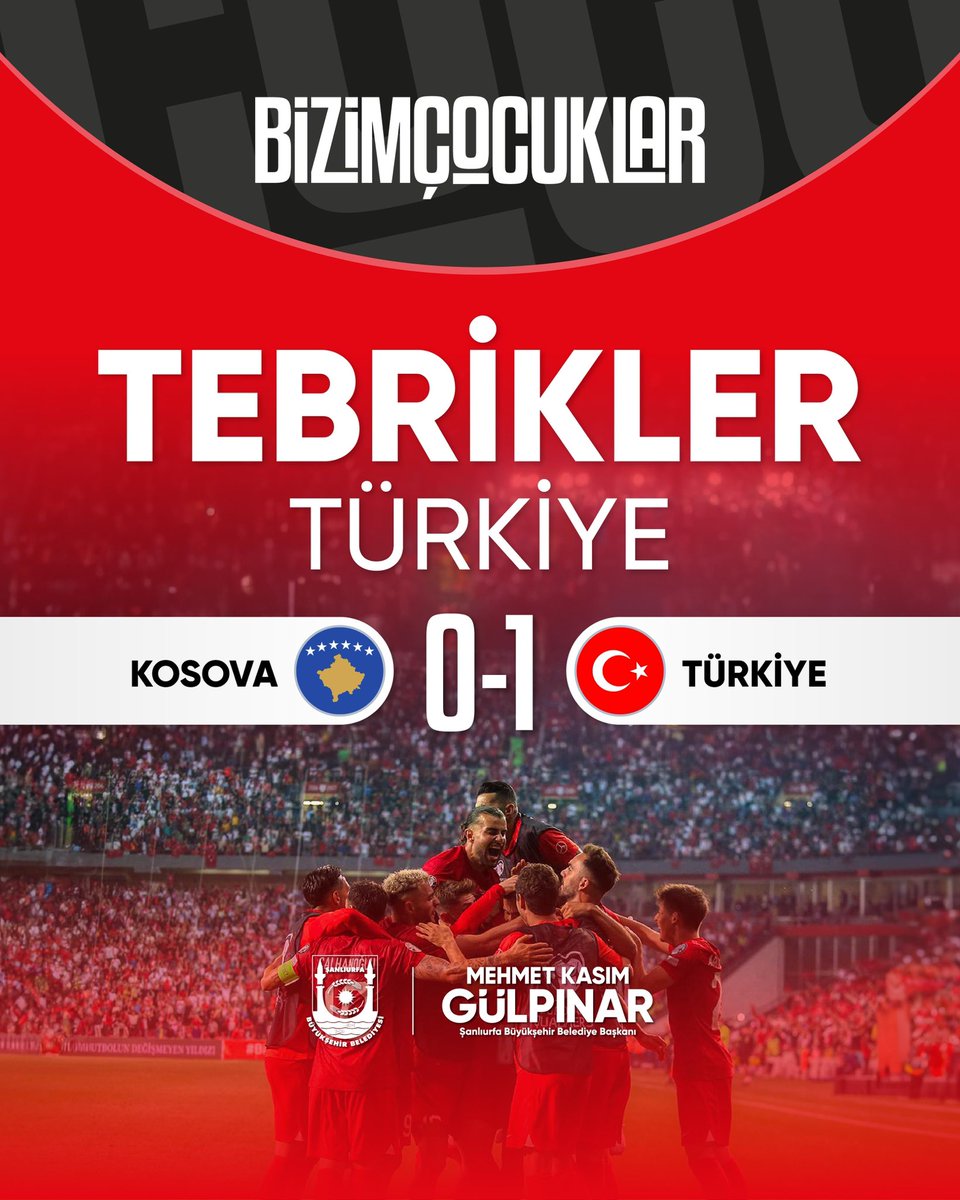 2026 Dünya Kupasındayız🏆

Dünya Kupası elemeleri finalinde Kosova’yı 1-0 mağlup ederek büyük bir başarıya imza atan Ay-Yıldızlı ekibimiz, milletimize tarifsiz bir gurur yaşattı!

Sahada yüreğini ortaya koyan, son düdüğe kadar mücadeleyi bırakmayan millî takımımızı gönülden