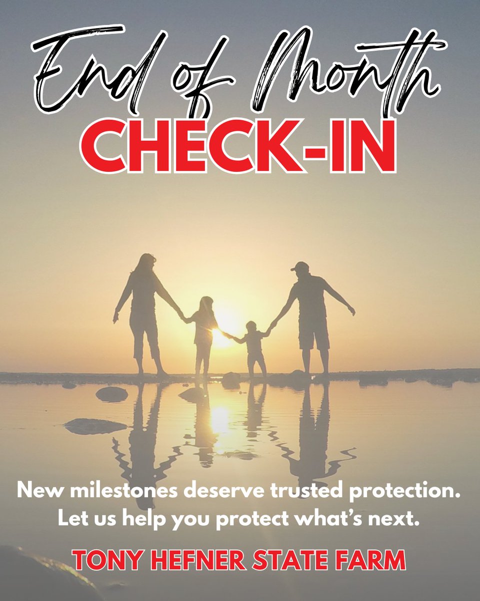 AgentHefner's tweet photo. Closing out March is a good time to pause and consider what’s important for your family’s future. #MarchCheckIn #LifeAwareness https://t.co/B3H56R1mzT