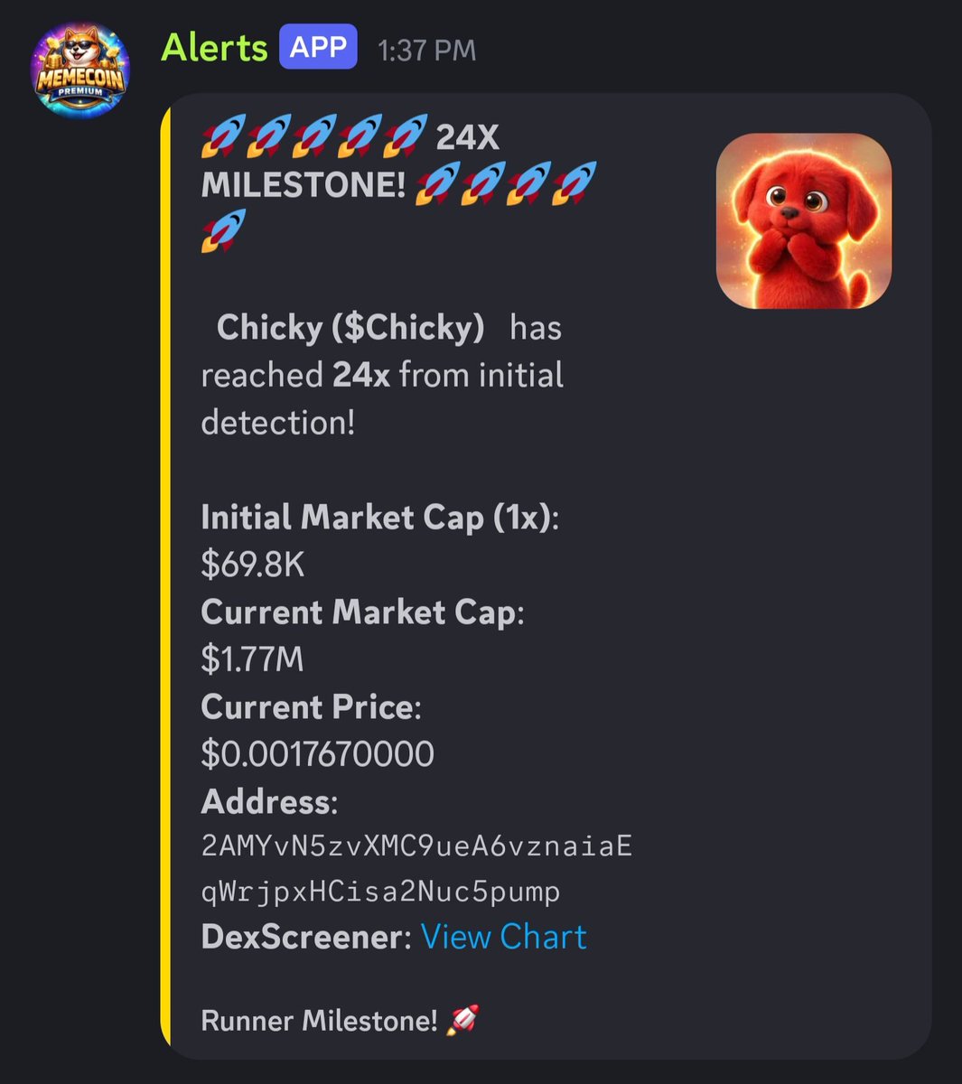 ChickyOnSolana's tweet photo. 🚀 24x Call Today In My Discord Server!

Join To Never Miss Out On Future Runners Like This One!

MemeCoin Bot Has A 70% Win Rate!

#Crypto #Memecoins #Solana #Premium #Trending #Viral

https://t.co/y4uMGJ8xYN https://t.co/2YSs3BBmsi