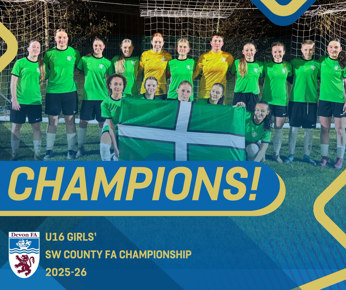 A win for Devon and we are crowned Southwest County FA Champions! 

💚⚽️