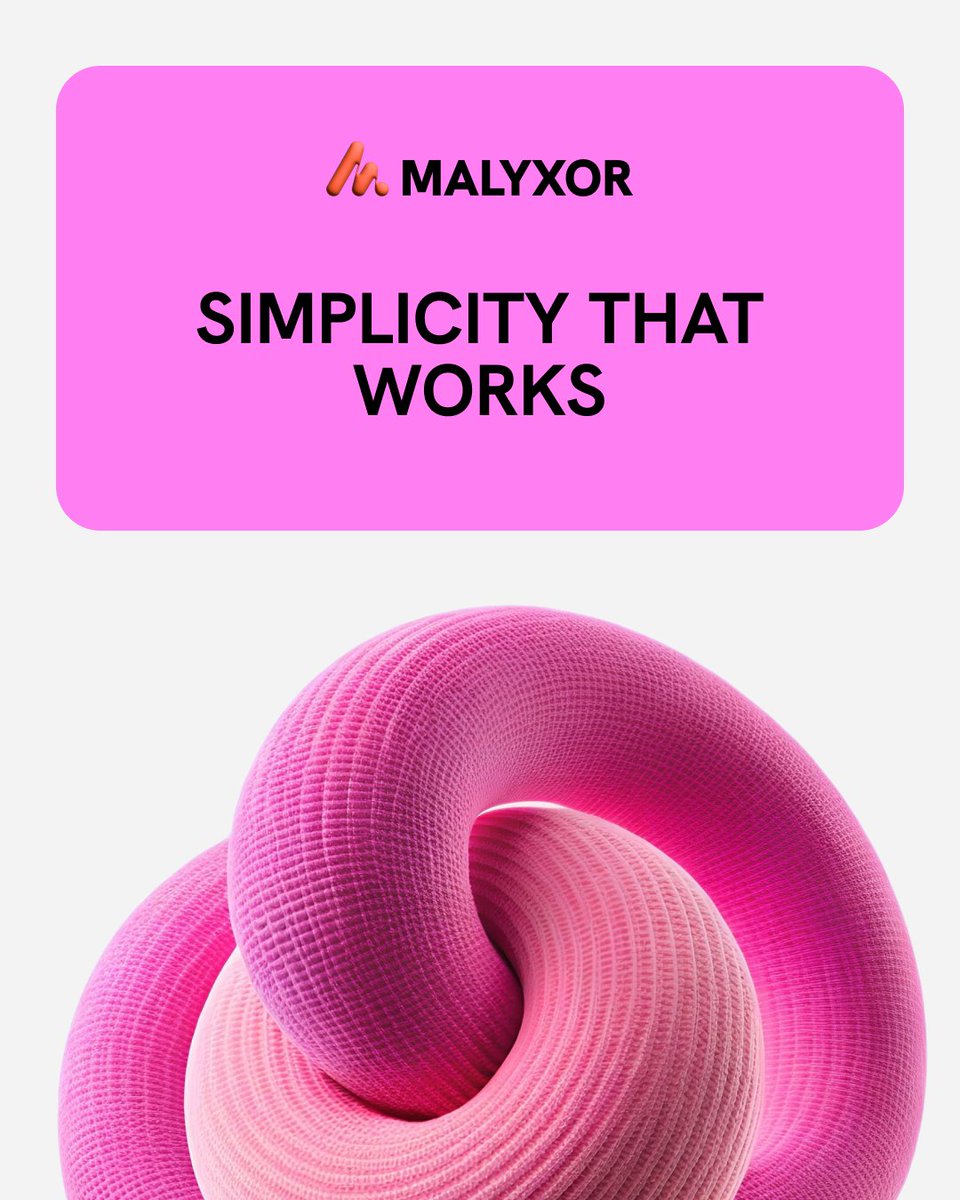 malyxor's tweet image. Simplicity That Works

🟠 Less complexity, better results.
◼️ Clean, efficient, easy-to-use designs.
💭 Simplicity improves performance.
#Malyxor #SimpleDesign