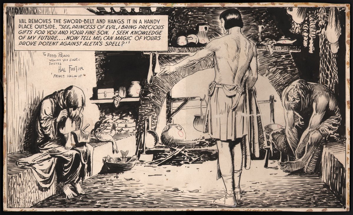 Fotosdecomics's tweet photo. Hal Foster trabajando en su estudio de Connecticut. https://t.co/4rUjhDTMBD