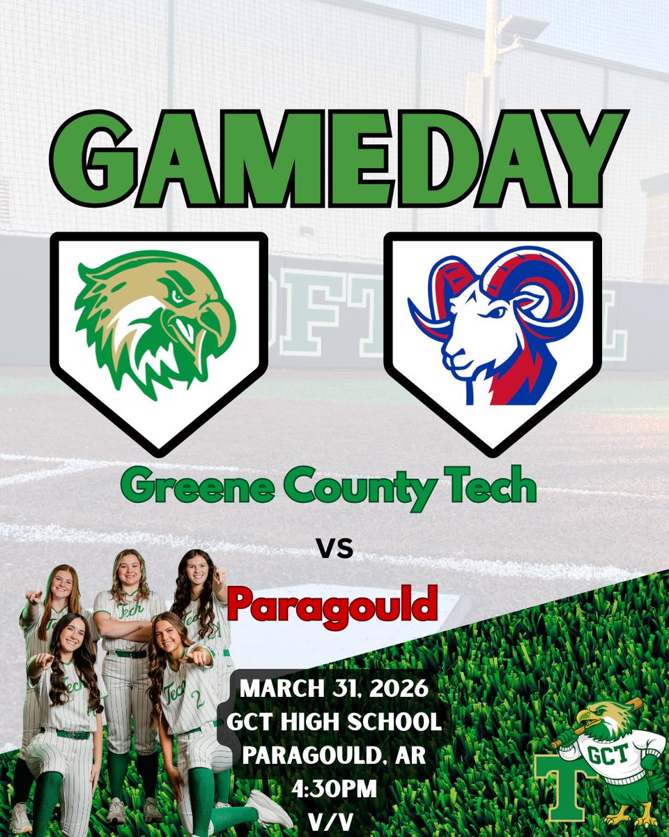 SoftballGct's tweet photo. A little Greene County Conference Clash. 1st pitch at 4:30. https://t.co/rhvpqtQNJv
