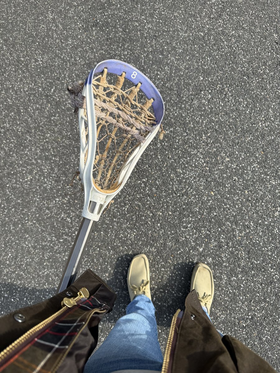 Finn found my old STX viper head from the 90s and is making me use it at the park