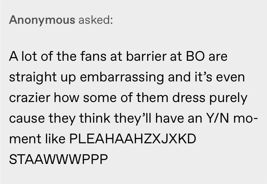god forbid a bitch doesn’t wanna look like a bum at the show god damn yall have a problem w everything